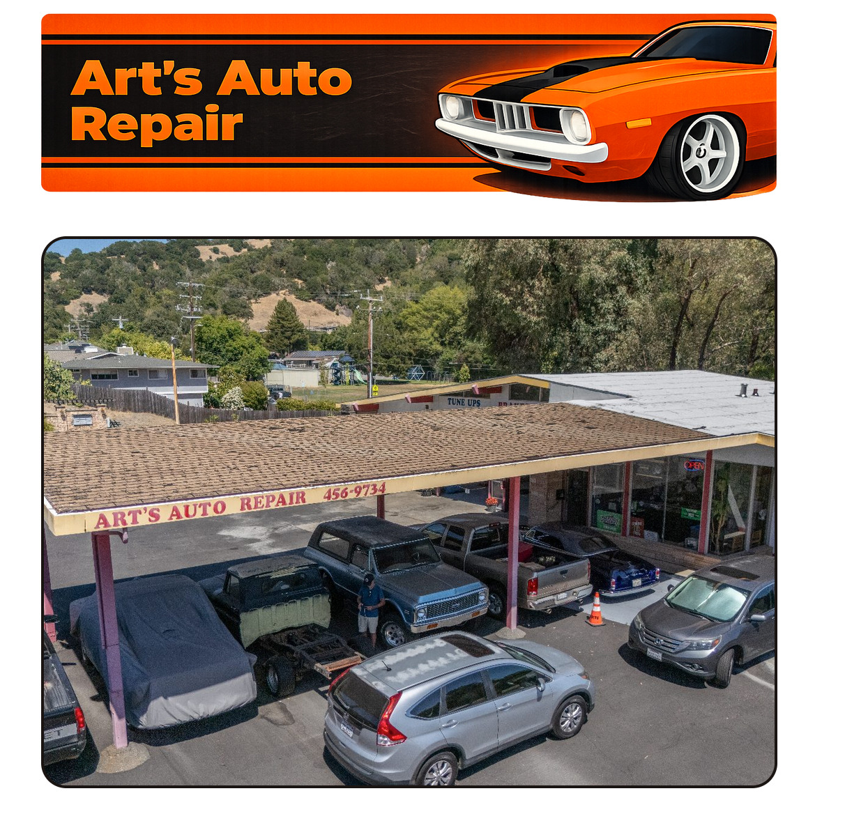 Art's Auto Repair website preview